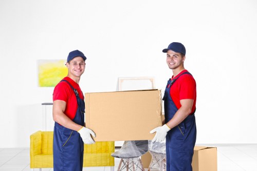 Local moving service navigating residential streets in Castelnau