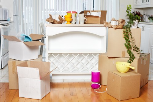 Vans loaded securely for safe transport during a house move