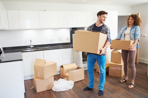 Man with van loading support for removals