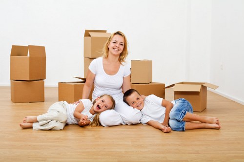 Man and van team handling a local property move in Castelnau