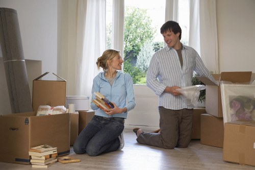 Careful packing and furniture handling during a house move
