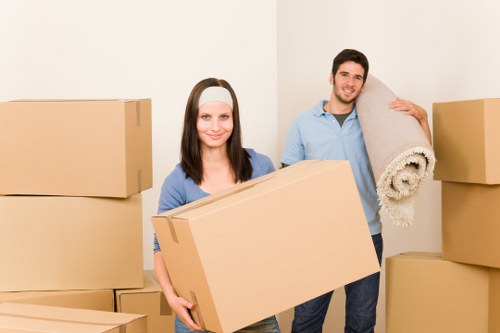 Unpacking support in a Castelnau home after moving