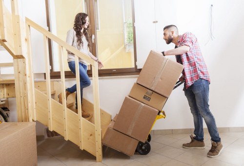 Customer booking details and quotation paperwork for a removal service